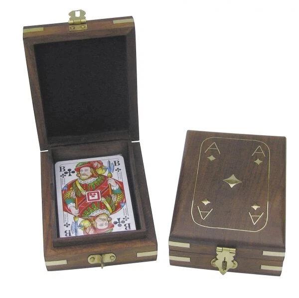 Jeu De Cartes Boîte En Bois Inclus - Photo 1/1