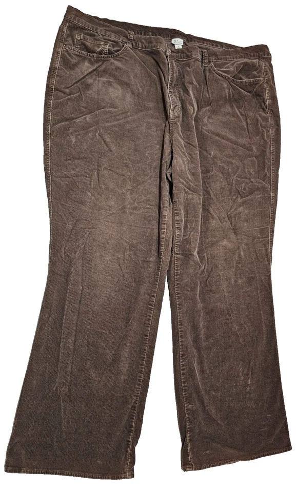 Pantalones de pana marrón elásticos VENEZIA para mujer talla grande 28 (50x30) Foto 2 de 4