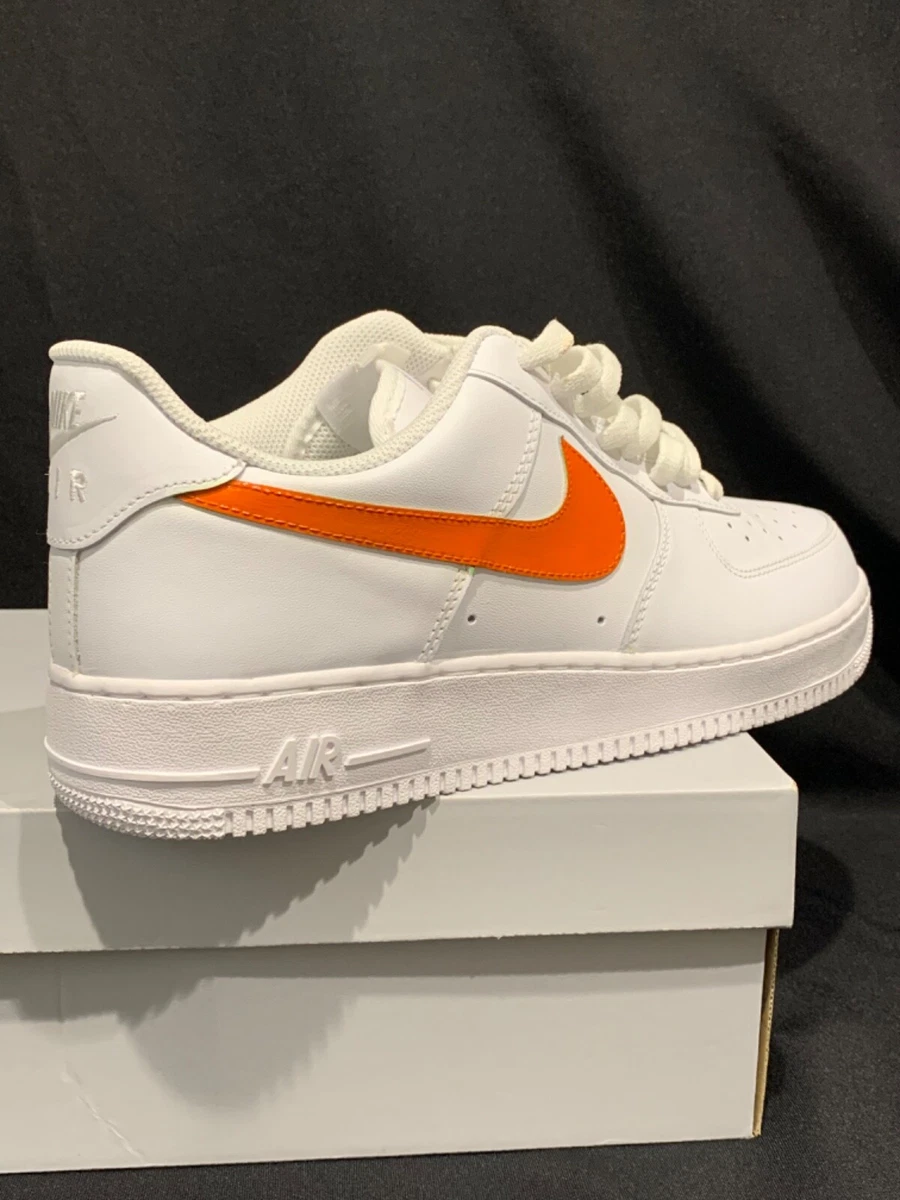 Custom Nike Air Force 1 Fire Fuego Red Yellow Orange and White