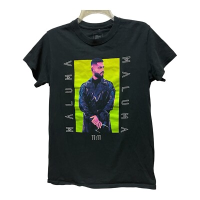 Maluma World Tour 2019 Black Graphic Concert Band T Shirt Size Unisex