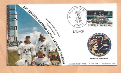Apollo 17 Start Dezember 6,1972 Hou bemannte Raumfahrt Abdeckung NASA