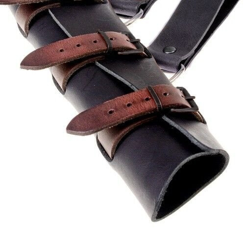 Sword holder medieval LARP sword hanger leather weapon holder belt holder - Picture 4 of 11