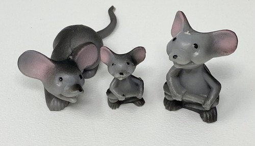 Vintage Lot Mid Century Mod Mäuse Maus 6 Hartplastik & 1 Keramik Hagen Renaker - Bild 2 von 14