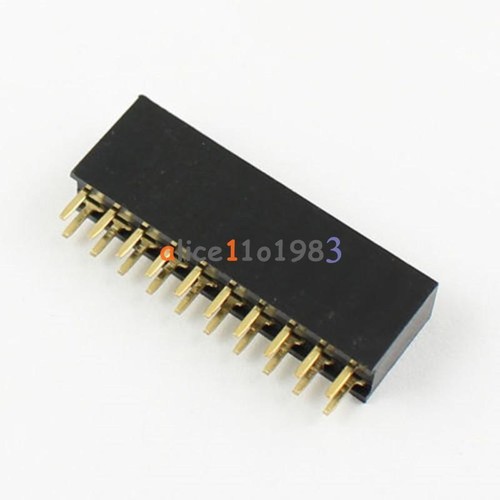 20 STCK. 2x10 20 Pin 2,54 mm zweireihige Buchse gerade Kopfzeile Pitch Steckschlüssel Pin Streifen - Bild 5 von 6