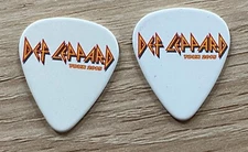 Def Leppard Set Of 2 Guitar Picks 2015 Tour Heavy Metal Hair Glam Rock