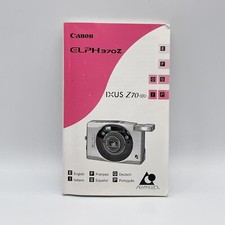 Canon ELPH 370z Digital Camera Manual Original Ixus Z70 User Guide Instructions