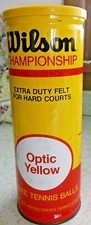 Vintage Wilson Extra Felt Optic Yellow Tennis Balls Sealed