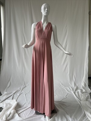 Sexy Women Boho Maxi Pink Bandage Dress Party Bridesmaids Cocktail | eBay