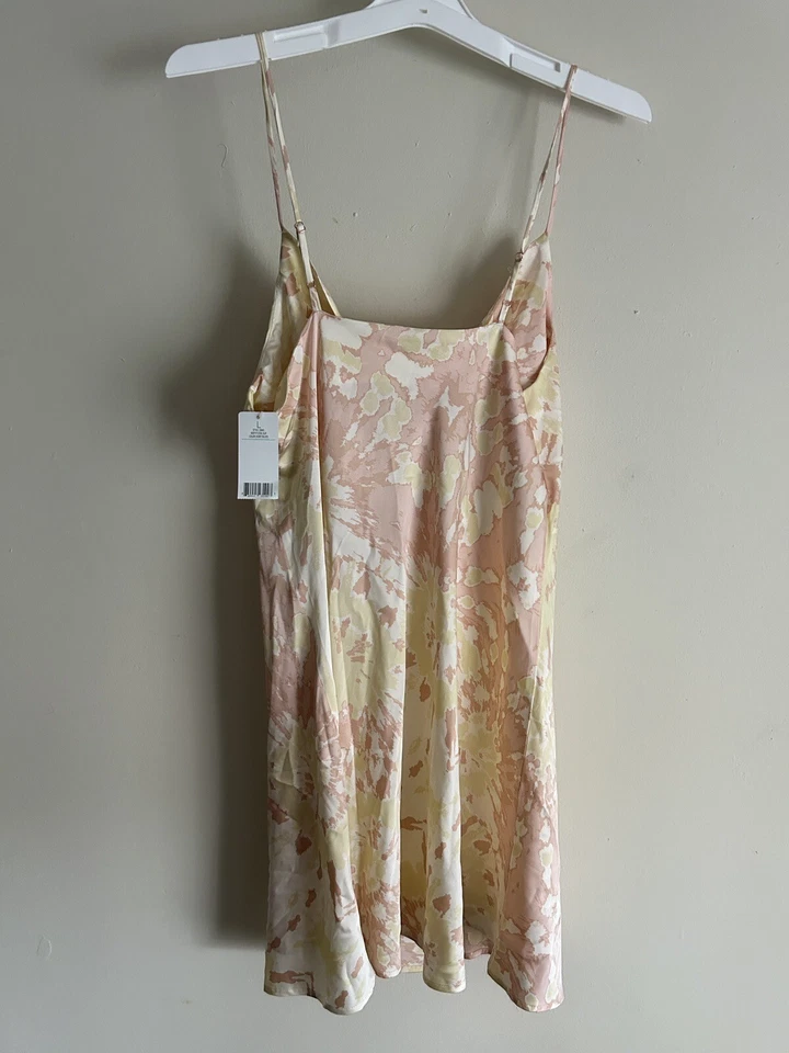 Honeydew Intimates Chemise Feminino Keep It Cool Slip Tamanho G Marfim Tie-Die Novo com etiquetas - Imagem 2 de 4