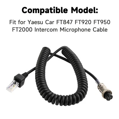 AREYOURSHOP MH-31B8 Microphone Kabel Für Yaesu Car FT847 FT920 FT950 FT2000 Walkie Talkie