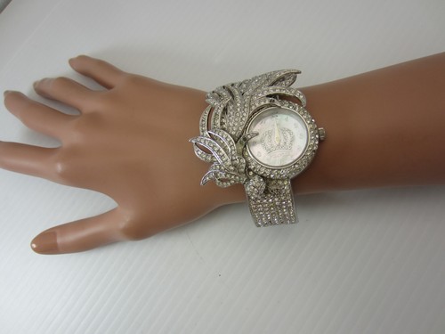 Vintage Pompoos Harald Gloockler German Designer Watch Rhinestones - Picture 12 of 16