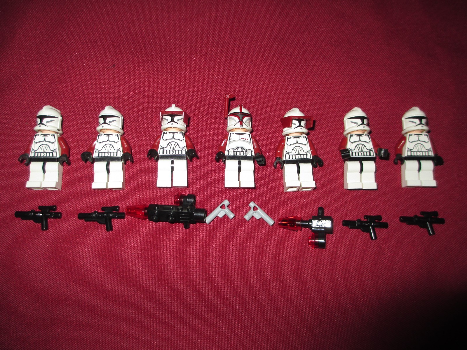 LEGO Star Wars Minifigures LOT Sargent,  Clone Troopers Lot  ,Weapons 