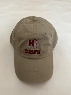 Hannathon Petroleum LLC Embroidered Graphic Beige Baseball Cap Hat One Size