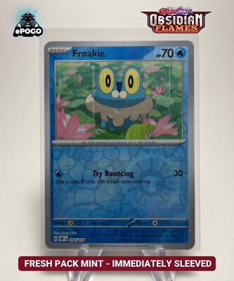 Froakie 056/197 Reverse Holo Pokemon TCG: Obsidian Flames MINT