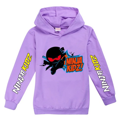 Ninja Kidz Kids Clothes Hooded Sweater Streetwear Sweatshirt Pullover Hip Hop - Picture 5 of 37