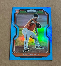2021 Panini Prizm Rookie 14 Keegan Akin Blue Prizm Baltimore Orioles Baseball