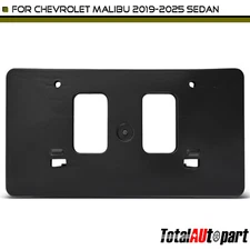 Plastic License Plate Bracket for Toyota Corolla 2020 2021 2022 Black Front Side