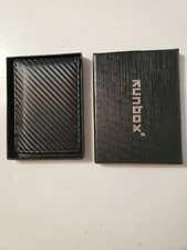 RUNBOX Minimalist Slim Wallet for Men with Money Clip RFID Blocking Front Poc