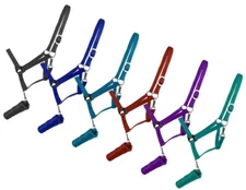 HALTER & DERBY LEAD Adjustable Nylon Halter with 8.5' Removable Lead Rope