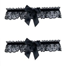 Lace Wedding Garters Bride with Bow Party Prom Leg Garter Belt for Women and ...