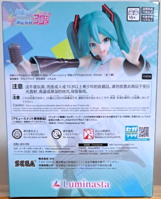 Hatsune Miku Project DIVA Mega39's Luminasta 15th Ver. Figure SEGA