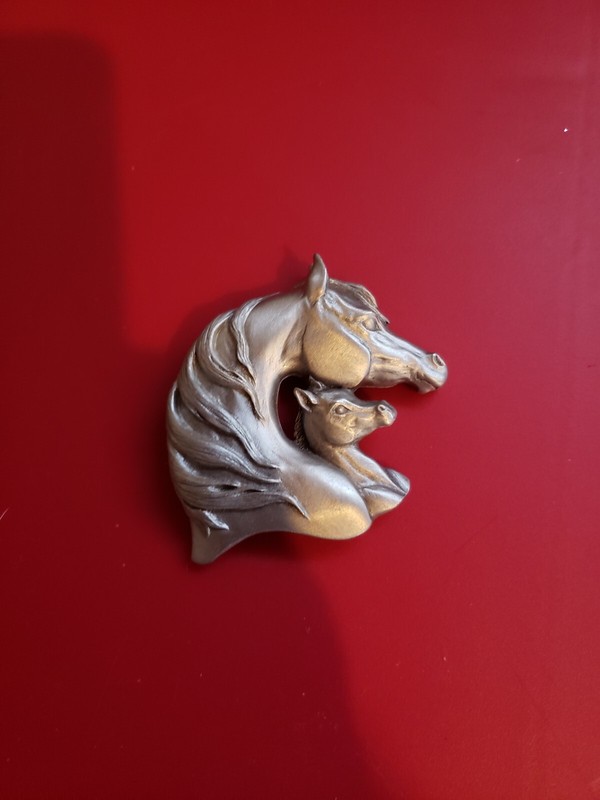 Arabian Horse AHF Pewter Tone In The Beginning Ornament 
