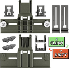 Upgraded Dishwasher Top Rack Adjuster Parts for Whirlpool Upper Rack