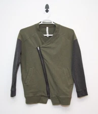 Lululemon Jacket Size 6 Mula Bundle Wrap Asymmetrical Zip Moto Sweatshirt Green