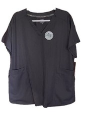 NWT CLIMATERIGHT BY CUDDL DUDS WOMEN'S PLUS SZ GRAY PULLOVER SCRUB TOP SIZE 2X