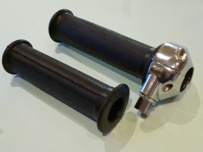  7/8 ZOLL DROSSEL VERDREHUNGSGRIFF SET ANZÜGE BSA BANTAM D1 D3 D5 D7 D10 D14 B175 CHROM