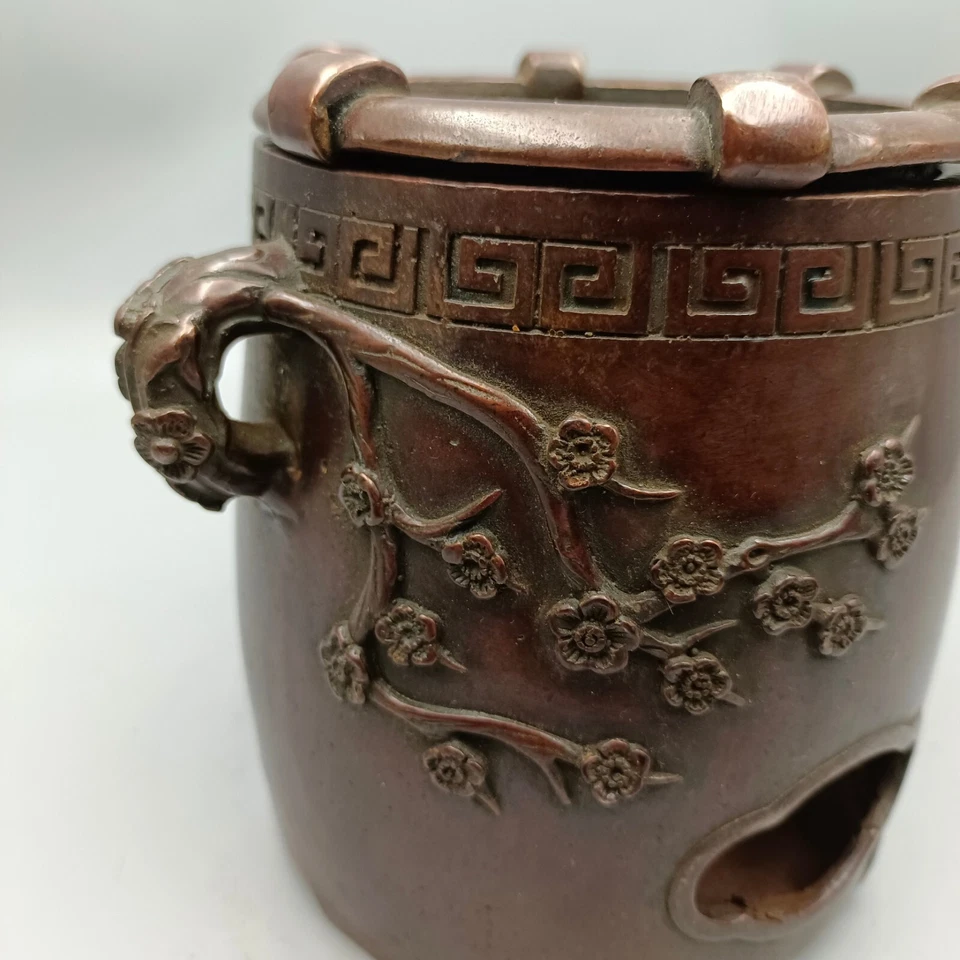 Magpie Ascending Plum Copper Carbon Stove - Image 3 of 4