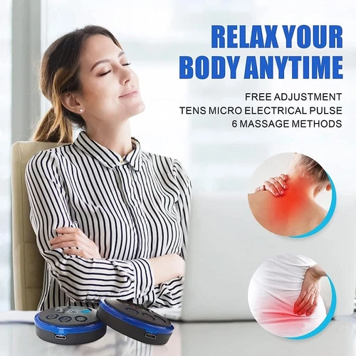 Tens Machine Massagers EMS Full Body Relax Pads Portable Tens Unit Rechargable - Picture 12 of 21