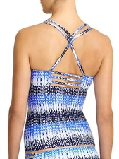 NWT Athleta Kamala Tankini Caspian Blue Print SZ XS #153142