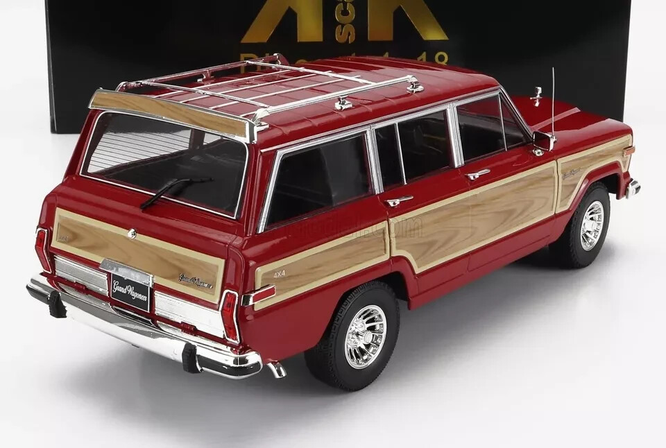 KK SCALE MODELS 1989 Jeep Grand Wagoneer Red 1:18*Brand New!*NICE