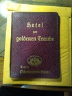 Hotel Zur Goldenen Traube Menu Bill And A Military Greetings Vintage — photo 1