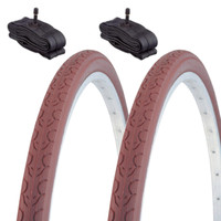 2 Reifen 700X35C + Zimmer Amerika Reifen Braune Trekking City 28 5/8 3/8