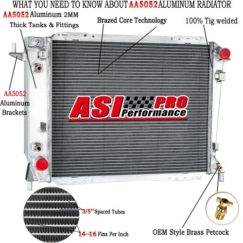 ASI 3 Row Radiator For 94-97 Ford Thunderbird 3.8/Lincoln Mark VIII 93 ...