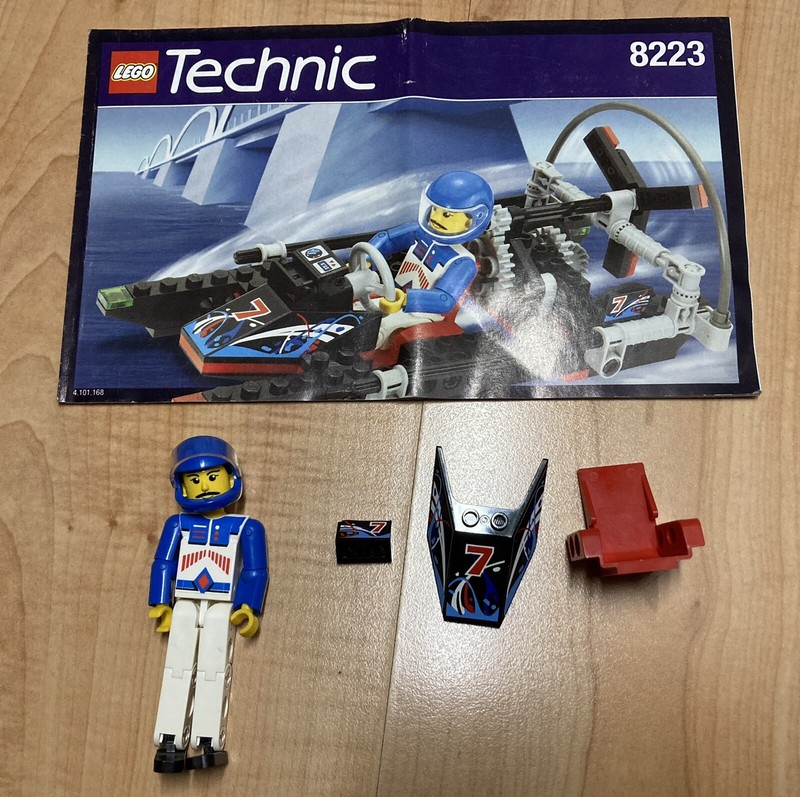 Vintage Lego Technic 8223 Hydrofoil 7 with Instructions