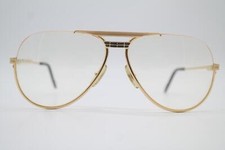 Vintage Glasses Ferrari F3/L Gold Black Half-Rim Eyeglass Frame