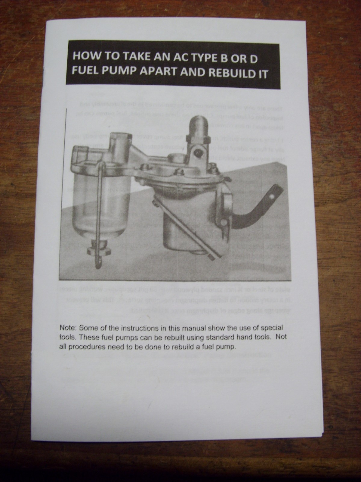 29 30 31 32 33 Chevrolet AC Model B Fuel Pump Gasket Set & Diaphragm