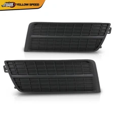 Fog Light Lamp Black Hole Cover LH RH Kit Pair Fit For Cadillac SRX SUV Truck 