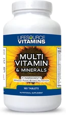 Lifesource Complete Multi Vitamin & Minerals (180 Tablets) Includes 71 Whole ...