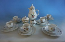 Nymphenburg Kaffeeservice Streublume 6 Personen Vitrinenstück (1221-029)