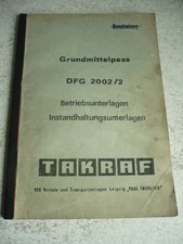 VEB DDR Gabelstapler Anleitung Bedienanweisung Takraf VTA Stapler DFG 2002 /2