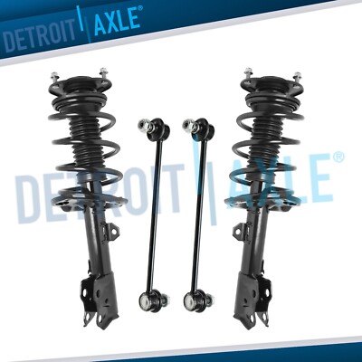 FWD Front Struts w/ Coil Springs Sway Bars Kit for 2014 - 2019 Toyota Corolla