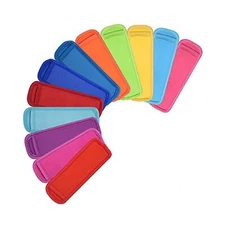 12 Pack Ice Pop Sleeves Popsicle Holders Bags Freeze Pop Holders, N... Fast Ship