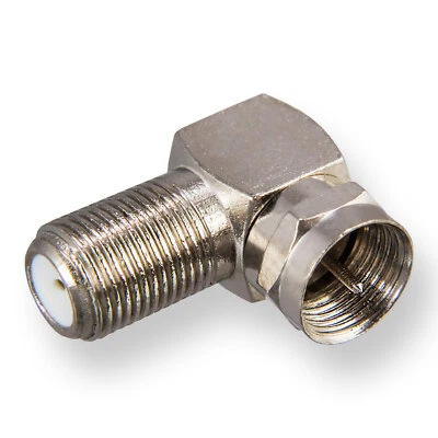 1x SAT Winkel Adapter 90° Stecker Antennen Buchse Anlage Kabel Koaxial Koax HD