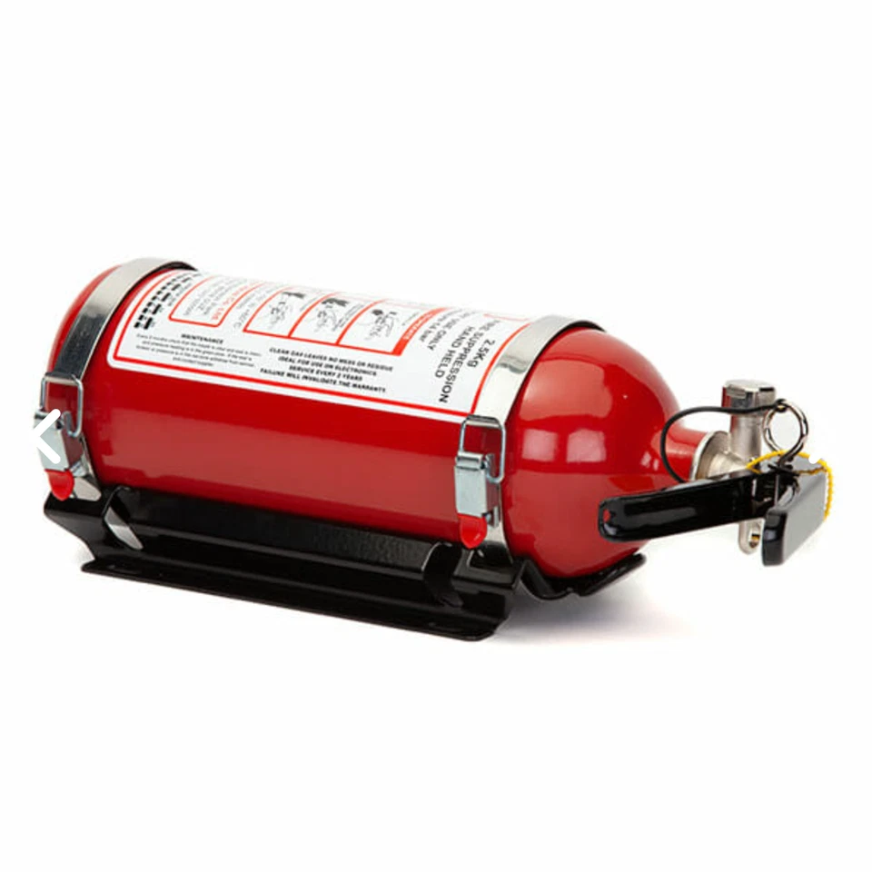 FEV 2.0 KG Novec 1230 Gas [Brillant Rouge] à Main Extincteur Avec Socle - Photo 1/1