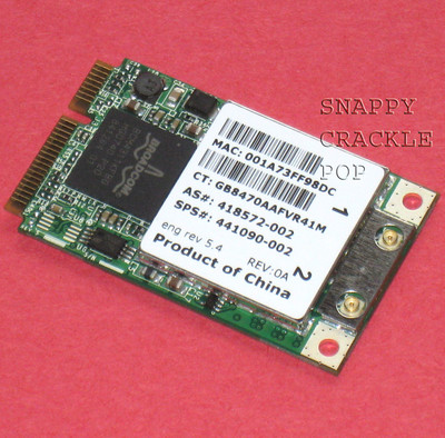 HP Compaq 6510b 6515b 2210b 2510p 6520s 2710p 6720s 6820s 6910p Wireless Card