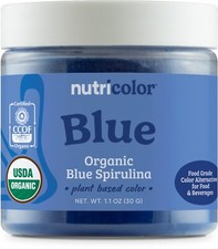 Nutricost Blue Plant Based Food Coloring From Organic Blue Spirulina